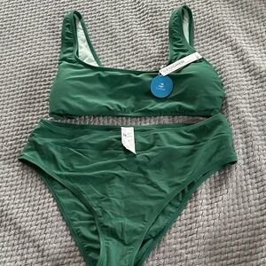 Cupshe Emerald Bikini Set